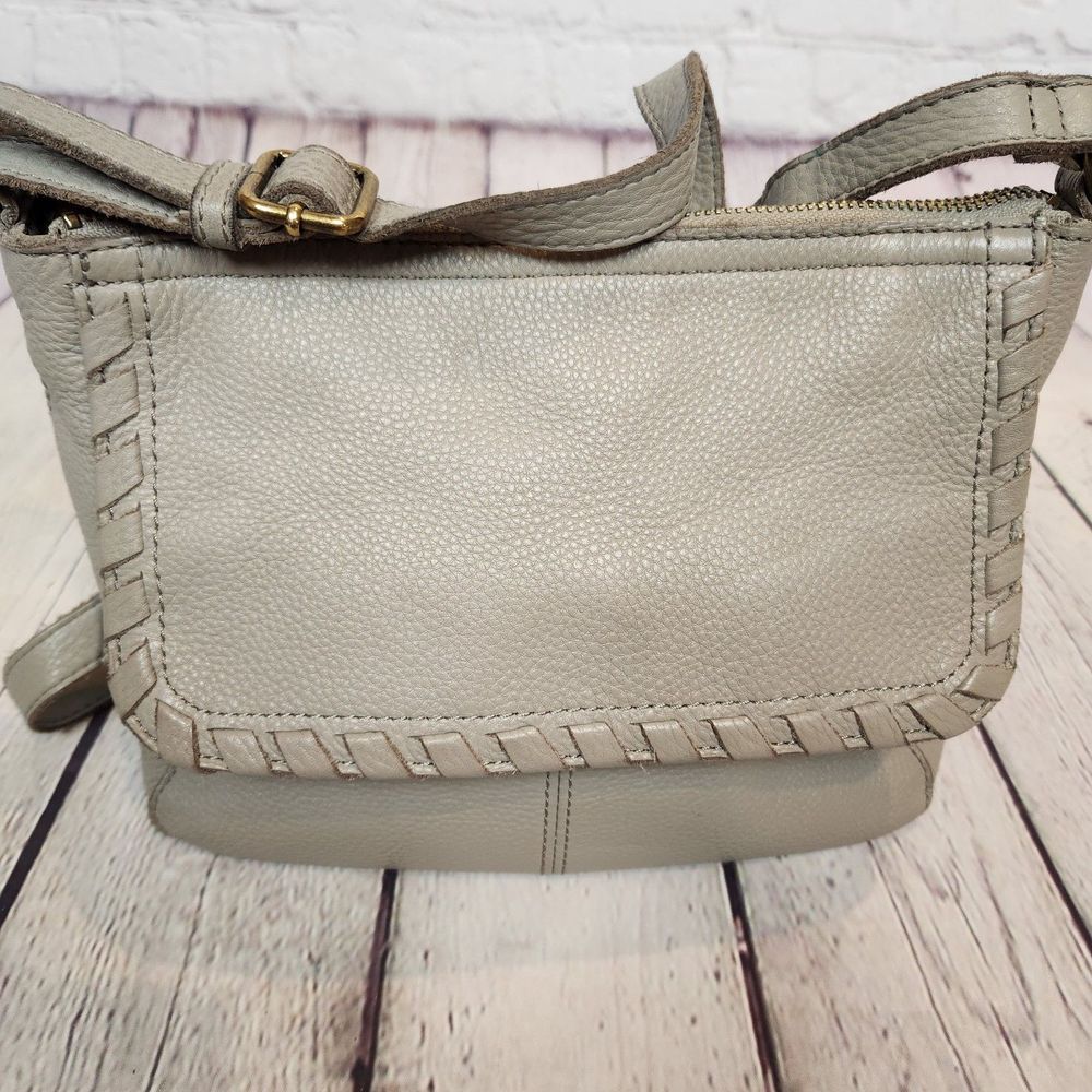 The Sak Gray Margarita Leather Crossbody